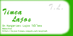 timea lajos business card